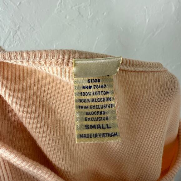 Vintage y2K Top S Shirt Knit Haylie Diff Short sleeve Cotton Baby Tee Ruffle Y9 - Picture 6 of 6